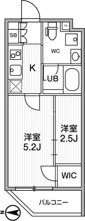 【リテラス清澄白河の間取り】