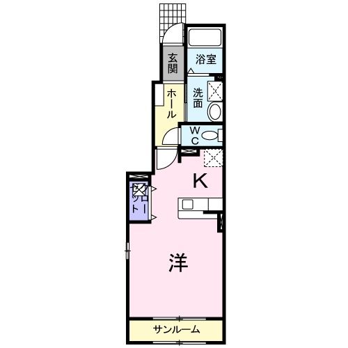 妙高市柳井田町のアパートの間取り