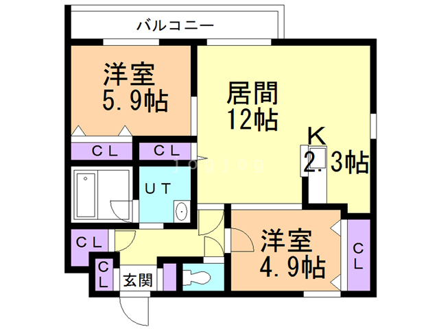 Ｌａ　Ｍｅｒｉｄｉａｎ　Ｃｅｎｔｒａｌの間取り