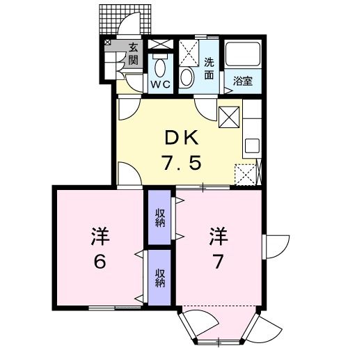 サンフラワー日高の間取り