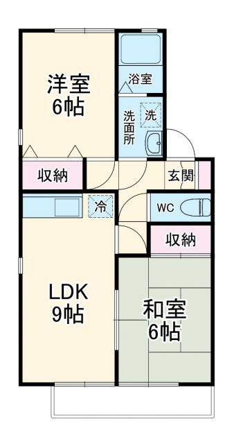 ヴァレンサ氷川　Ｂの間取り