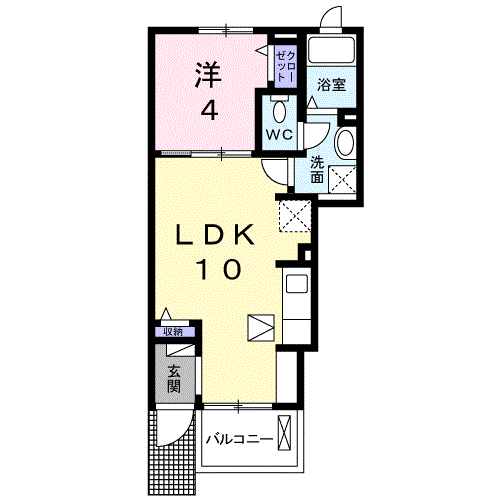 【コリーヌＨ　Iの間取り】