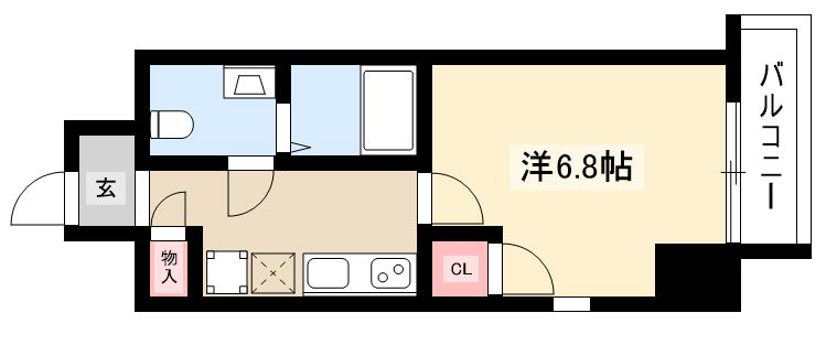 エルザビル名古屋駅前の間取り