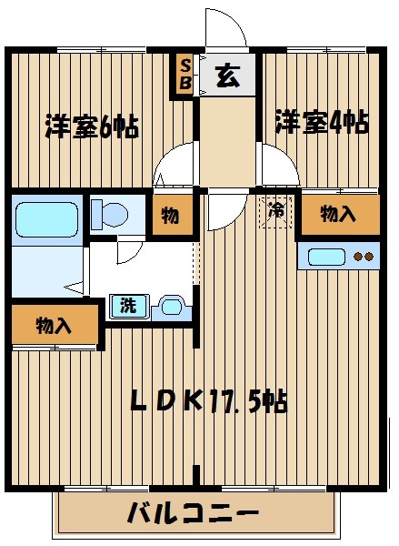 【セントラルパディの間取り】