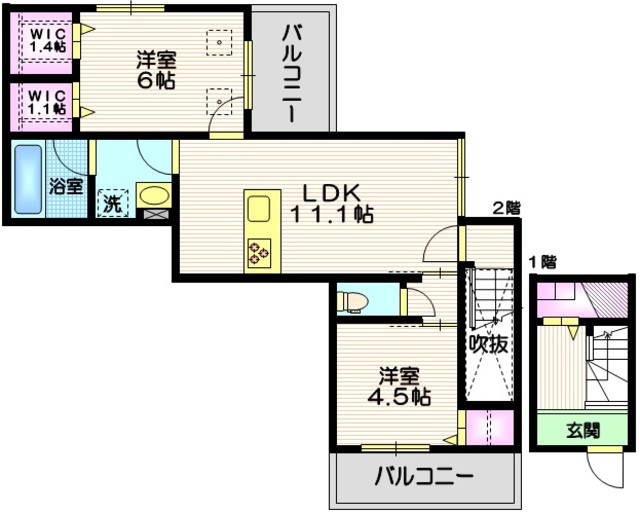 アムフルス参番館の間取り