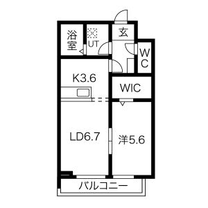 メリディアン高橋の間取り