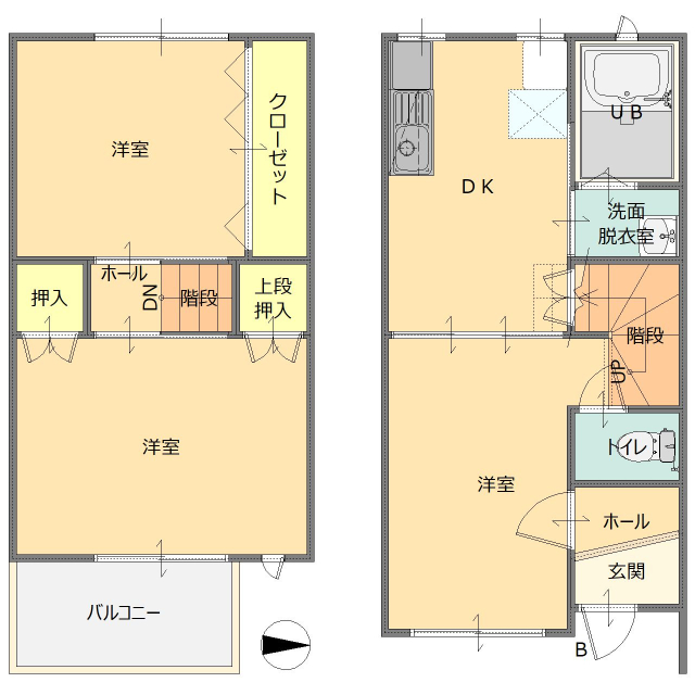 メゾンオリザ　Iの間取り