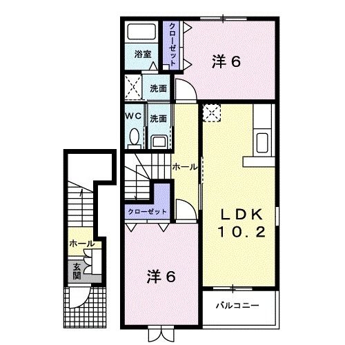 プレ　クラージュ　I棟の間取り