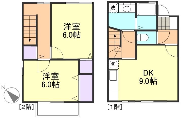 【エーア　トベーレ　D棟の間取り】