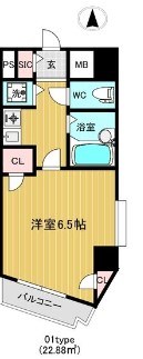 名古屋市天白区八幡山のマンションの間取り