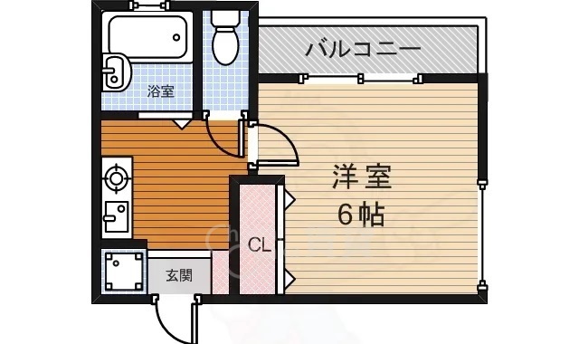 箕面市箕面のアパートの間取り