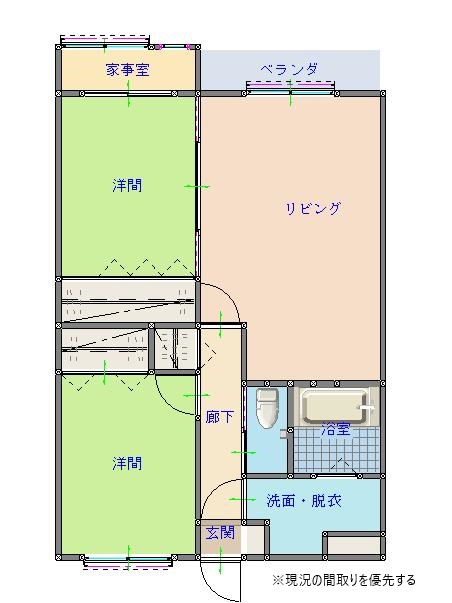 ベルフルの間取り