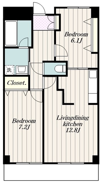 海老名市中央のマンションの間取り