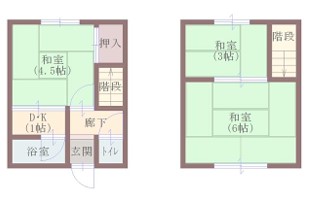 井上荘　E-2の間取り