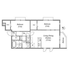 【大田区田園調布のマンションの間取り】