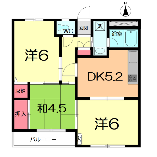 グランパレス日進の間取り