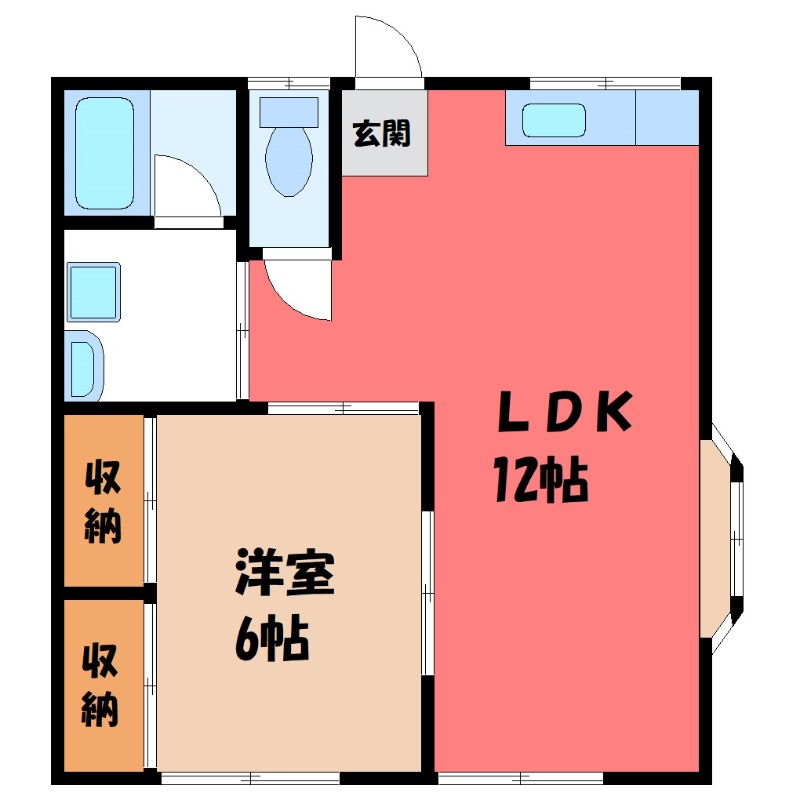 コーポ並木 2の間取り