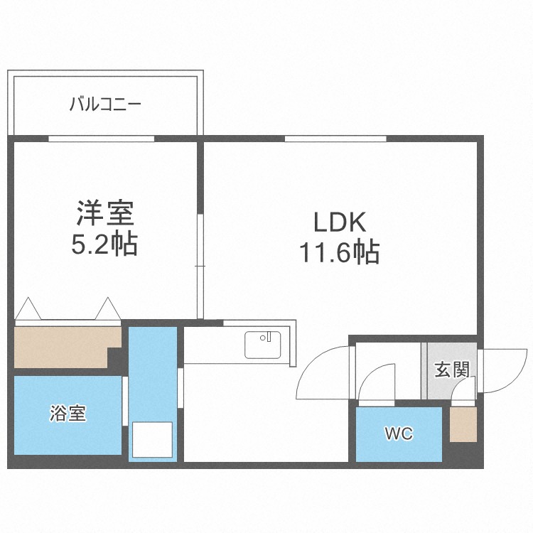 リベルタ澄川の間取り