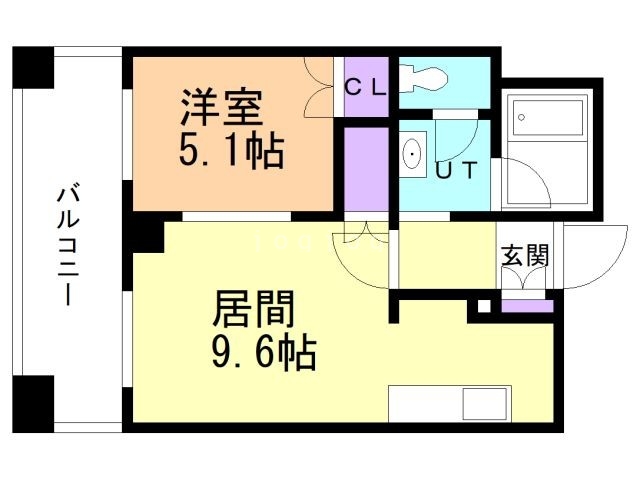 【ラフィネタワー札幌南３条の間取り】