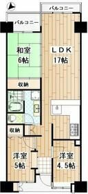 川崎市川崎区日進町のマンションの間取り