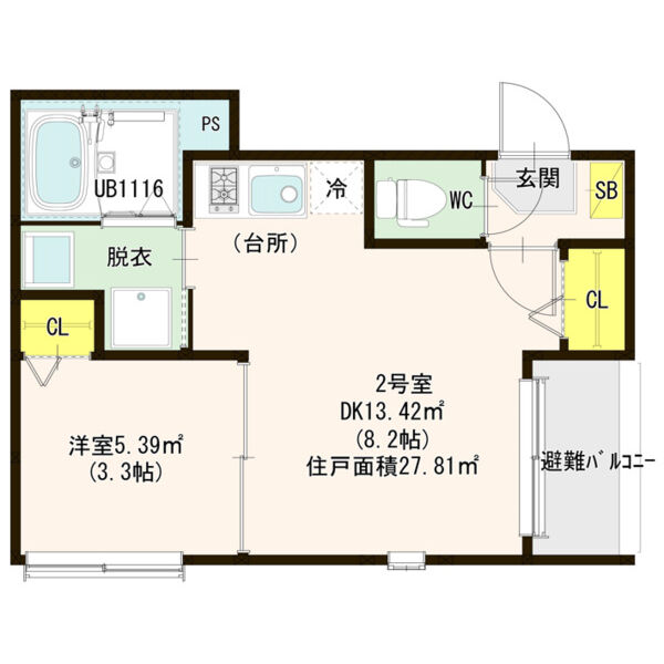 アルカーサ道徳新町の間取り