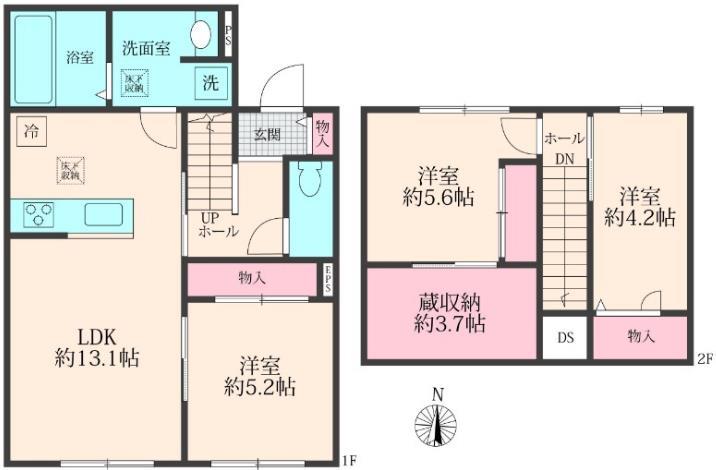 さいたま市北区日進町のアパートの間取り