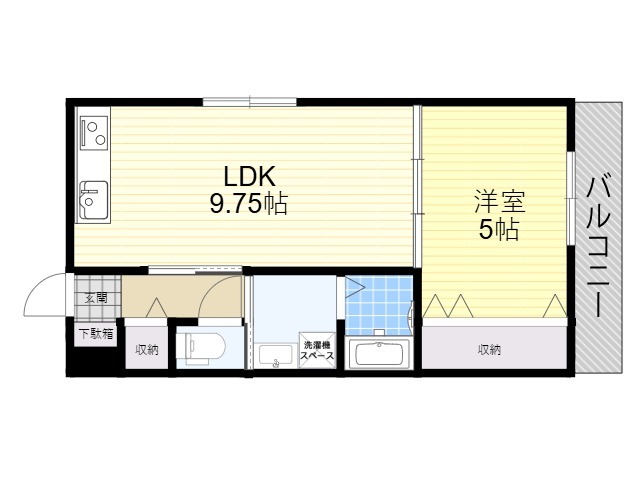 【枚方市招提元町のアパートの間取り】