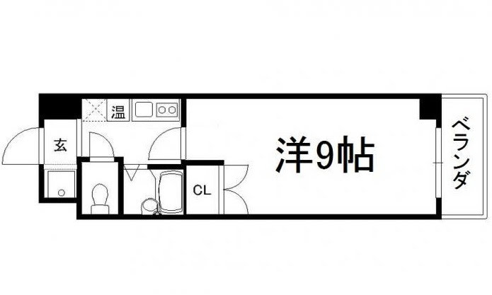 ユニバーシティ丸光II（9帖）の間取り