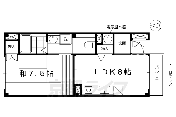 二人司町西ハウスIの間取り