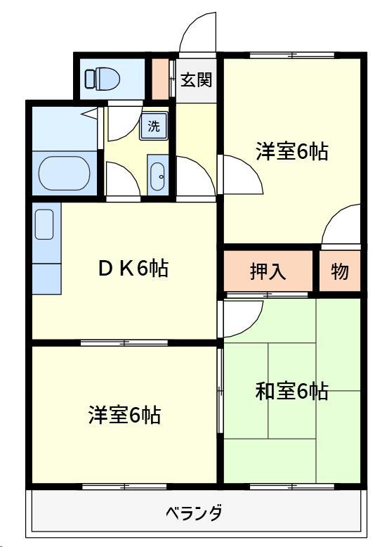 グリーンシティマンションの間取り