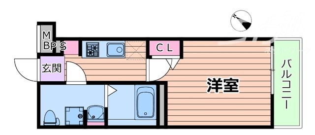 グランドロアール上新庄の間取り