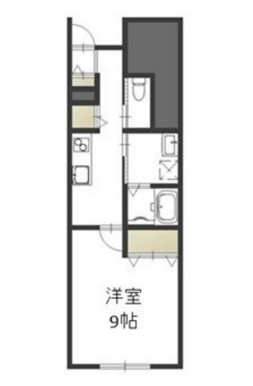 岡山市東区瀬戸町瀬戸のアパートの間取り