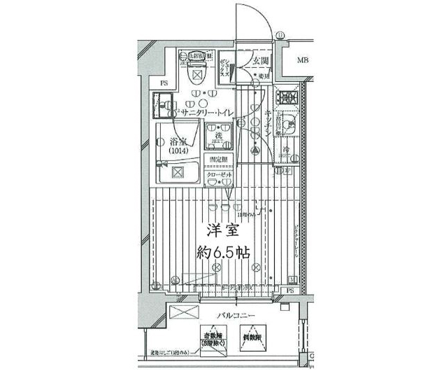 【品川区南大井のマンションの間取り】