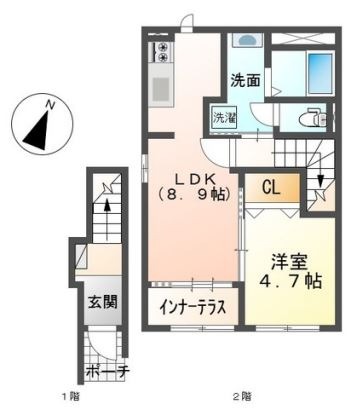 仮)スターテラスII玉島乙島の間取り