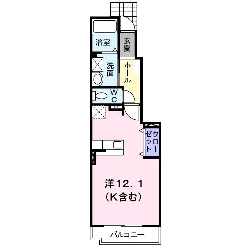 府中市高木町のアパートの間取り