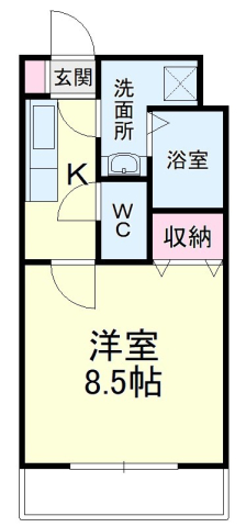 ゴオナカマンションIIの間取り