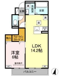 仮)D-room徳芳の間取り