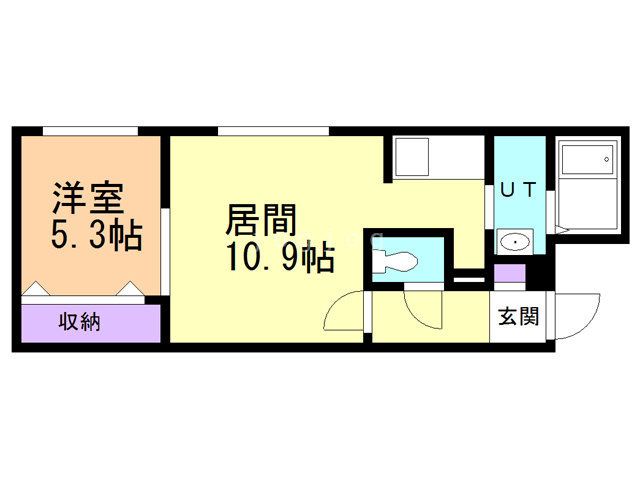 札幌市豊平区豊平三条のマンションの間取り