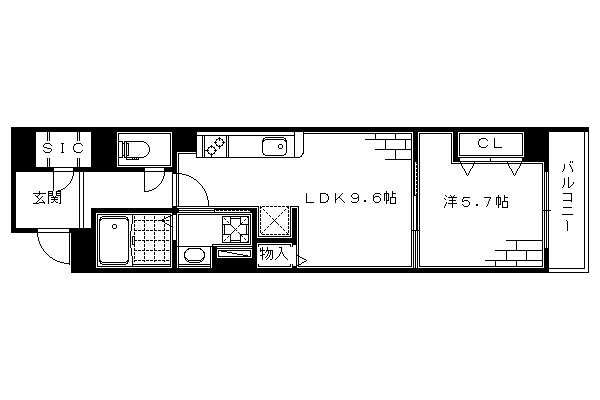 京都市東山区三吉町のマンションの間取り