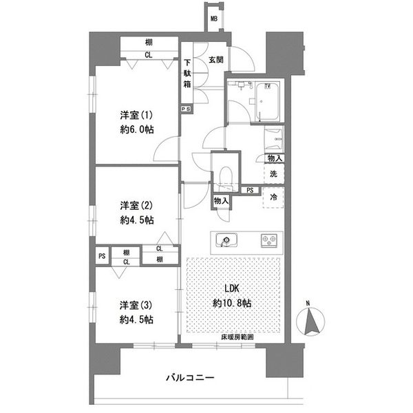 ラグゼナ八王子横山町の間取り