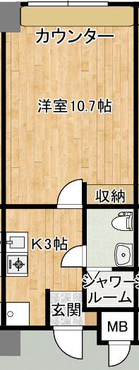 ヴォート勝富の間取り