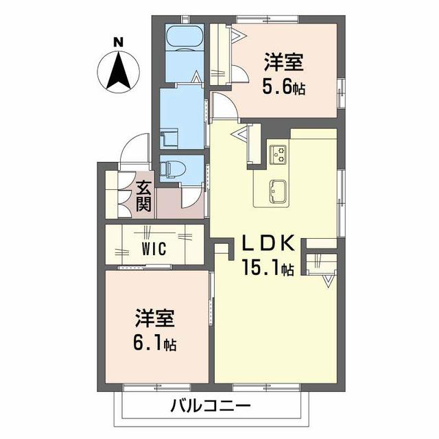 メゾン　ＤＥ　フルールの間取り