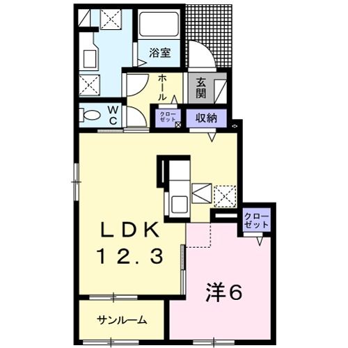 ルミエール大東Iの間取り