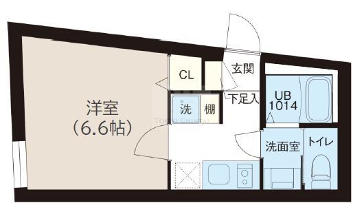 新宿区西落合のマンションの間取り