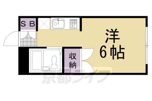 京都市西京区桂徳大寺北町のマンションの間取り