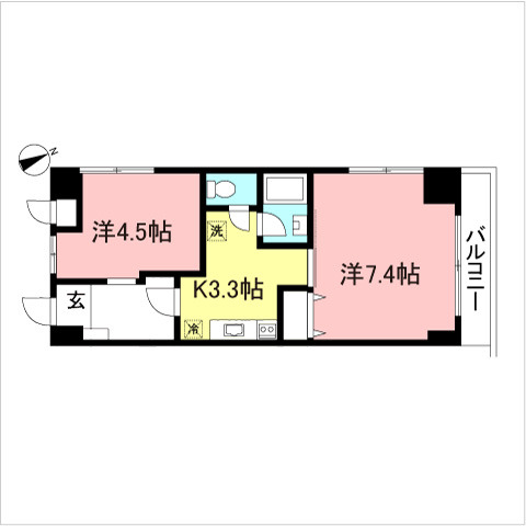 メルサージュ百合ヶ丘の間取り