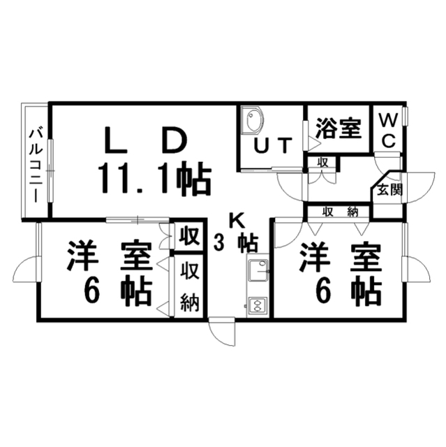 サンシャインＫＯＷＡの間取り