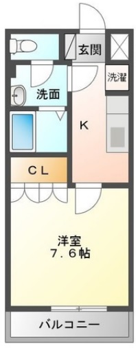 神奈川県小田原市曽比（アパート）の賃貸物件の間取り