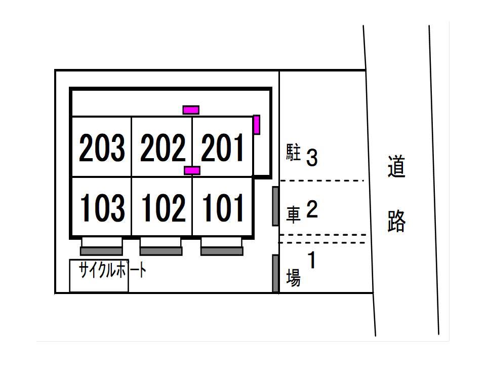 その他共有部分　駐車場配置図
