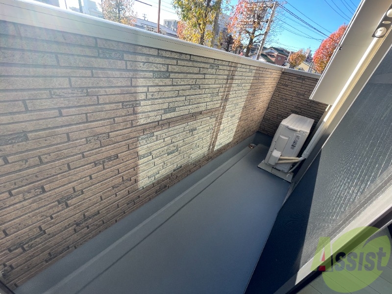 バルコニー　バルコニー付きなので洗濯物がはかどりますね。